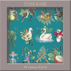 Paper House 12 Days of Christmas Pack of 10 Cards Paper House 12 Days of Christmas Pack of 10 Cards