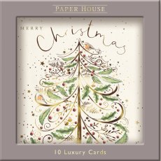 Paper House Berry Christmas Tree Pack of 10 Cards Paper House Berry Christmas Tree Pack of 10 Cards