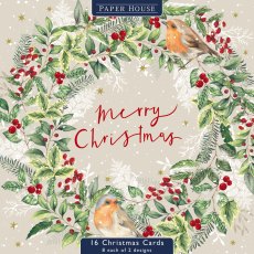 The Dark Room Foliage Tree & Wreath Pack of 16 Cards The Dark Room Foliage Tree & Wreath Pack of 16 Cards