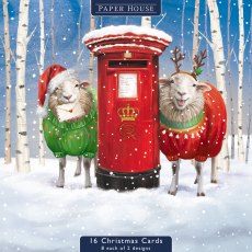 The Dark Room Christmas Jumper Sheeps Pack of 16 Cards The Dark Room Christmas Jumper Sheeps Pack of 16 Cards