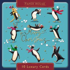 Medici Penguins Snowball Game Pack of 10 Cards