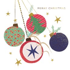 Paper House Baubles Pack of 5 Cards Paper House Baubles Pack of 5 Cards