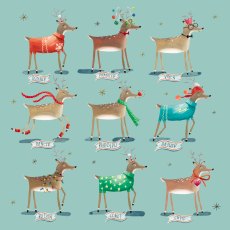 Paper House Reindeers Pack of 5 Cards