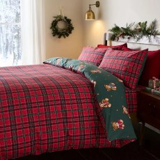Catherine Lansfield Christmas Tartan Teddy Bear Duvet Set Catherine Lansfield Christmas Tartan Teddy Bear Duvet Set