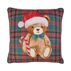 Catherine Lansfield Christmas Tartan Teddy Bear Cushion Catherine Lansfield Christmas Tartan Teddy Bear Cushion