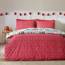 Catherine Lansfield Christmas Town Stamps Duvet Set Catherine Lansfield Christmas Town Stamps Duvet Set