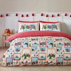 Catherine Lansfield Christmas Town Stamps Duvet Set Catherine Lansfield Christmas Town Stamps Duvet Set