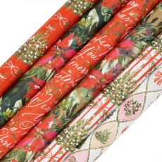 Glick Stephanie Dyment Fir & Floral 4m Rollwrap Assorted Designs Glick Stephanie Dyment Fir & Floral 4m Rollwrap Assorted Designs