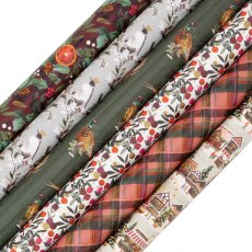 Glick Stephanie Davies Winter Heritage 4m Rollwrap Assorted Designs Glick Stephanie Davies Winter Heritage 4m Rollwrap Assorted Designs