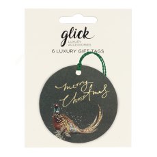 Glick Jolly Pheasant Gift Tag Pack of 6 Glick Jolly Pheasant Gift Tag Pack of 6