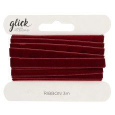 Glick Burgundy Velvet Ribbon Glick Burgundy Velvet Ribbon