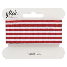 Glick Red Stripe Ribbon Glick Red Stripe Ribbon