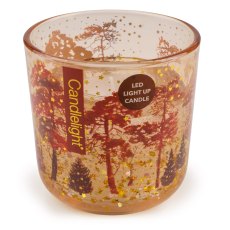 Candlelight Mistletoe Woodland LED Candle