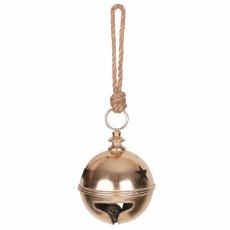 Candlelight Metal Bell With Cut Out Stars Candlelight Metal Bell With Cut Out Stars