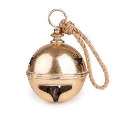Candlelight Metal Bell With Cut Out Stars Candlelight Metal Bell With Cut Out Stars