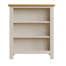 Hastings Editions Small Wide Bookcase in Stone