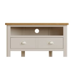 Hastings Editions Corner TV Unit in Stone