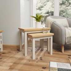 Hastings Editions Nest of 2 Tables in Stone