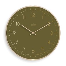 Acctim Marina 30cm Wall Clock Hunter Green & Gold Acctim Marina 30cm Wall Clock Hunter Green & Gold