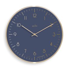Acctim Marina 30cm Metal Wall Clock Navy & Gold Acctim Marina 30cm Metal Wall Clock Navy & Gold