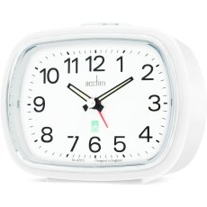 Acctim Camille Alarm Clock Gloss White Acctim Camille Alarm Clock Gloss White