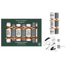 Harvey & Mason Premium Mistletoe Green Box of 8 Crackers Harvey & Mason Premium Mistletoe Green Box of 8 Crackers