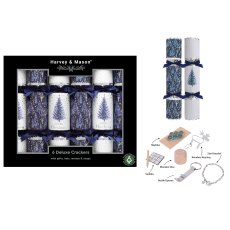 Harvey & Mason Deluxe Blue Tree Box of 6 Crackers Harvey & Mason Deluxe Blue Tree Box of 6 Crackers