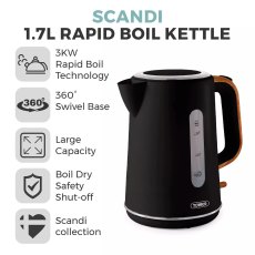 Tower Scandi Black 1.7L Kettle Tower Scandi Black 1.7L Kettle