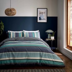 Helena Springfield Horizon Stripe Navy Duvet Cover Set Helena Springfield Horizon Stripe Navy Duvet Cover Set