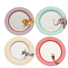 Yvonne Ellen Set Of 4 Animal Plates Yvonne Ellen Set Of 4 Animal Plates