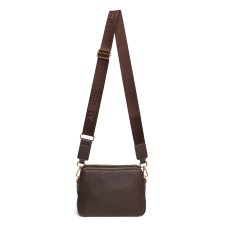 Alice Wheeler Kensington Double Zip Cross Body Bag Chocolate Alice Wheeler Kensington Double Zip Cross Body Bag Chocolate
