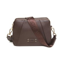 Alice Wheeler Kensington Double Zip Cross Body Bag Chocolate Alice Wheeler Kensington Double Zip Cross Body Bag Chocolate
