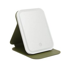 Alice Wheeler Kensington Folding LED Travel Mirror Olive Alice Wheeler Kensington Folding LED Travel Mirror Olive