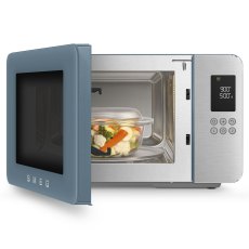 Smeg Microwave and Grill Storm Blue Smeg Microwave and Grill Storm Blue