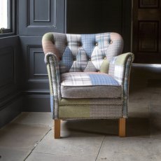Vintage Sofa Company Dean Button Back Chair in Patchwork Vintage Sofa Company Dean Button Back Chair in Patchwork