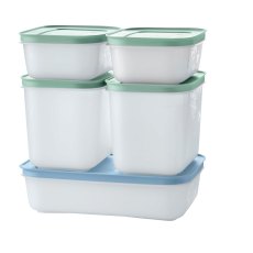 Tupperware Freezer Mates Container Set of 5 Tupperware Freezer Mates Container Set of 5