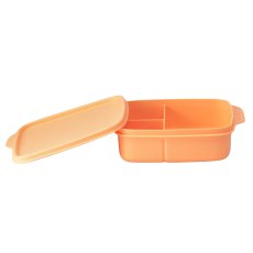 Tupperware Square Divided Lunch Box Orange Tupperware Square Divided Lunch Box Orange