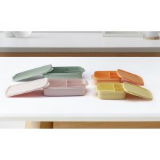 Tupperware Square Divided Lunch Box Yellow Tupperware Square Divided Lunch Box Yellow