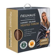 Neuhaus Faux Fur Reversible Electric Throw Brown Neuhaus Faux Fur Reversible Electric Throw Brown