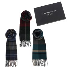 Joe Davies Equilibrium for Men Heritage Plaid Fringed Scarf Assorted Colours Joe Davies Equilibrium for Men Heritage Plaid Fringed Scarf Assorted Colours