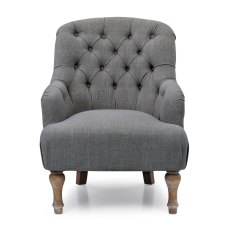 Tilly Accent Chair in Charcoal Linen Tilly Accent Chair in Charcoal Linen