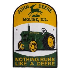 Quirky Barn Nothing Runs Like A Deere Plaque