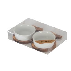 Hill Interiors Set Of 2 Fishtail Serving Trays with Bowls