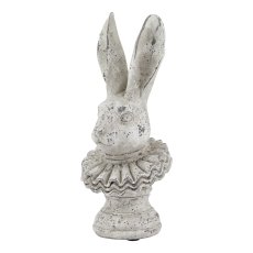 Hill Interiors Stone Effect Ruffle Hare Ornament Hill Interiors Stone Effect Ruffle Hare Ornament