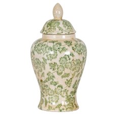 Hill Interiors Green Clover Ceramic Ginger Jar Hill Interiors Green Clover Ceramic Ginger Jar