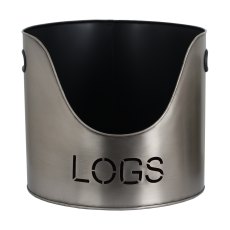 Hill Interiors Pewter Logs Kindling & Matchstick Set Hill Interiors Pewter Logs Kindling & Matchstick Set