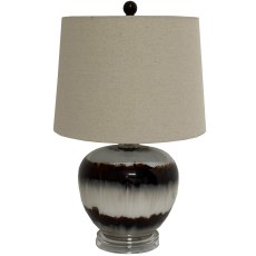 Hill Interiors Sepia Shadows Table Lamp With Linen Shade Hill Interiors Sepia Shadows Table Lamp With Linen Shade