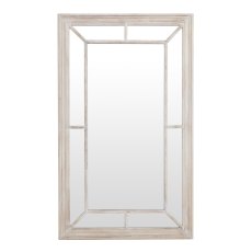 Hill Interiors Washed Wood Framed Window Mirror Hill Interiors Washed Wood Framed Window Mirror
