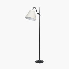 Pacific Ari Black Metal Curved Arm Floor Lamp Pacific Ari Black Metal Curved Arm Floor Lamp