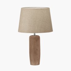 Pacific Inaya Natural Wood Table Lamp With Milos Linen Shade Pacific Inaya Natural Wood Table Lamp With Milos Linen Shade